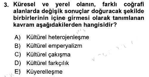 Tüketim Sosyolojisi 2025-2026 Dönem Sonu Sınavı - 3. soru