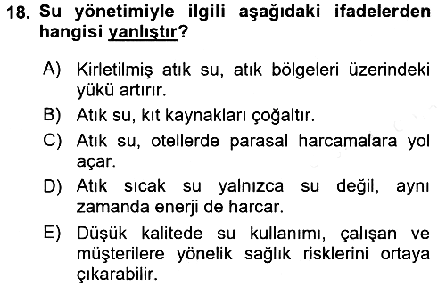 Turizm Sosyolojisi 2017-2018 3 Ders Sınavı - 18. soru