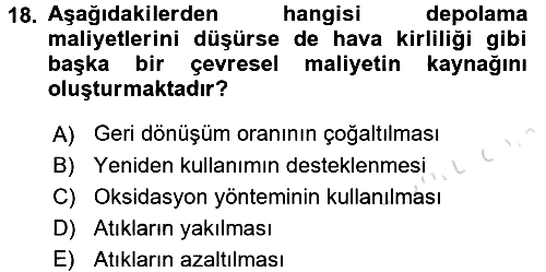 Turizm Sosyolojisi 2018-2019 3 Ders Sınavı - 18. soru