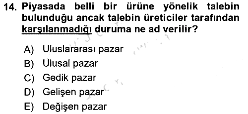 Turizm Sosyolojisi 2016-2017 Ara Sınav - 14. soru