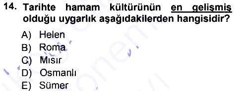 Turizm Sosyolojisi 2012-2013 Dönem Sonu Sınavı - 14. soru