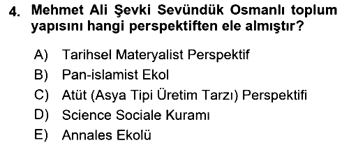 Türk Sosyologları 2023-2024 Ara Sınav - 4. soru