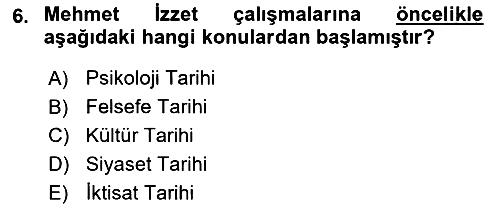 Türk Sosyologları 2024-2025 Ara Sınav - 6. soru