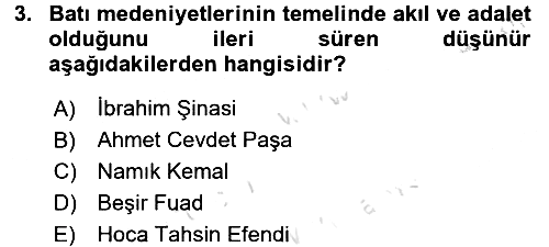 Türkiye´de Sosyoloji 2016-2017 Ara Sınav - 3. soru