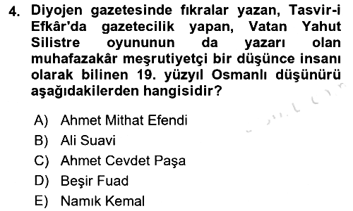 Türkiye´de Sosyoloji 2022-2023 Ara Sınav - 4. soru