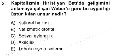 Yeni Toplumsal Hareketler 2012-2013 Tek Ders Sınavı - 2. soru