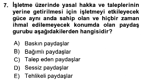 Etkinlik Yönetimi 2023-2024 Ara Sınav - 7. soru