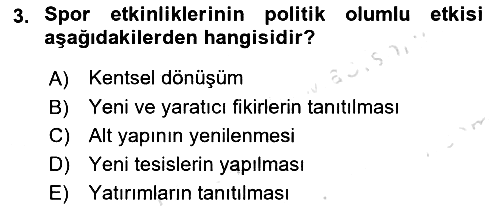 Etkinlik Yönetimi 2024-2025 Ara Sınav - 3. soru