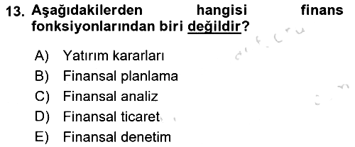Etkinlik Yönetimi 2023-2024 Yaz Okulu Sınavı - 13. soru