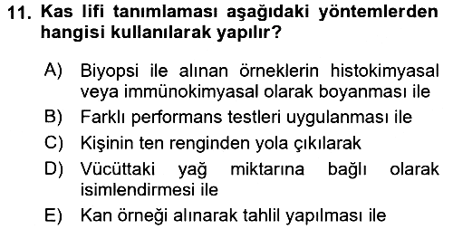 Spor Bilimlerine Giriş 2016-2017 Ara Sınav - 11. soru