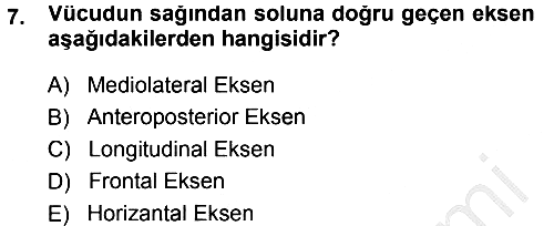 Spor Bilimlerine Giriş 2014-2015 Dönem Sonu Sınavı - 7. soru