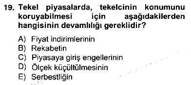 Spor Ekonomisi 2012-2013 Ara Sınav - 19. soru