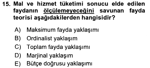 Spor Ekonomisi 2016-2017 Ara Sınav - 15. soru