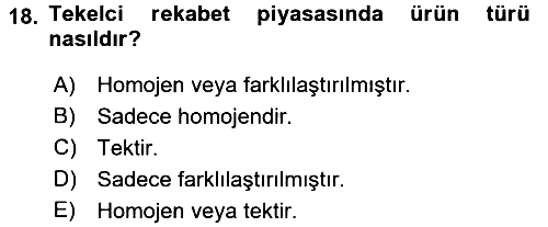 Spor Ekonomisi 2016-2017 Ara Sınav - 18. soru