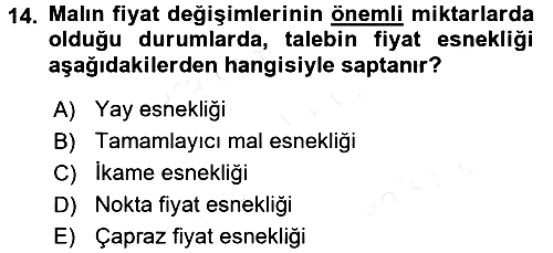 Spor Ekonomisi 2017-2018 Ara Sınav - 14. soru