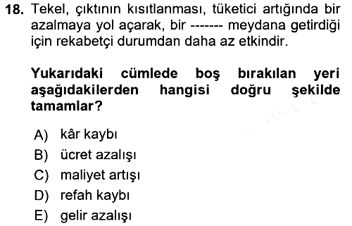 Spor Ekonomisi 2017-2018 Dönem Sonu Sınavı - 18. soru