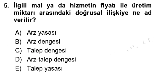 Spor Ekonomisi 2020-2021 Yaz Okulu Sınavı - 5. soru
