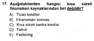 Spor Finansmanı 2012-2013 Ara Sınav - 17. soru