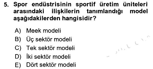 Spor Pazarlaması 2022-2023 Ara Sınav - 5. soru