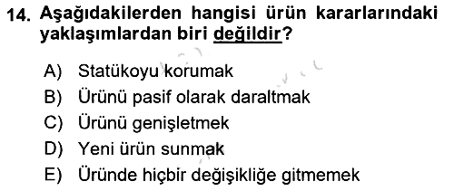 Spor Pazarlaması 2022-2023 Ara Sınav - 14. soru