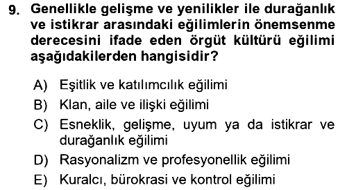Spor Yönetimi 2015-2016 Dönem Sonu Sınavı - 9. soru