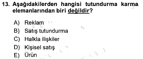 Sporda Sponsorluk 2021-2022 Dönem Sonu Sınavı - 13. soru