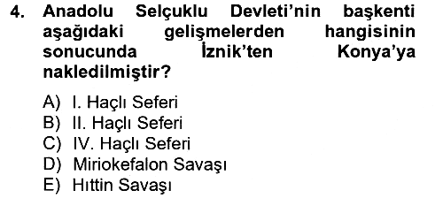 Bizans Tarihi 2012-2013 Dönem Sonu Sınavı - 4. soru