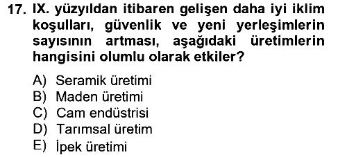 Bizans Tarihi 2012-2013 Dönem Sonu Sınavı - 17. soru