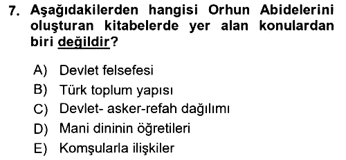 Eğitim Tarihi 2021-2022 Ara Sınav - 7. soru