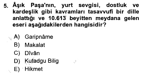 Eğitim Tarihi 2020-2021 Yaz Okulu Sınavı - 5. soru