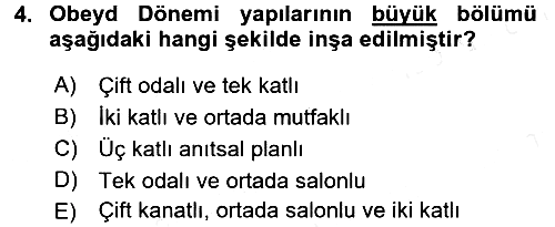Eski Mezopotamya ve Mısır Tarihi 2015-2016 Ara Sınav - 4. soru