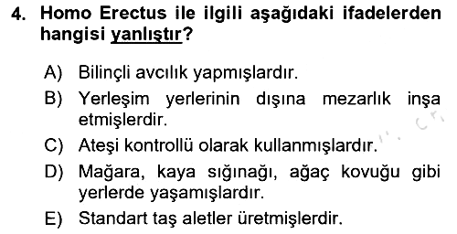 Eski Mezopotamya ve Mısır Tarihi 2023-2024 Ara Sınav - 4. soru