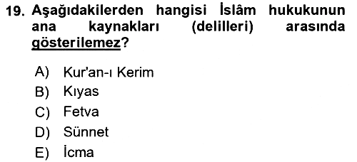 Hukuk Tarihi 2023-2024 Ara Sınav - 19. soru