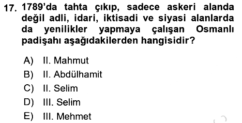 Hukuk Tarihi 2015-2016 Dönem Sonu Sınavı - 17. soru