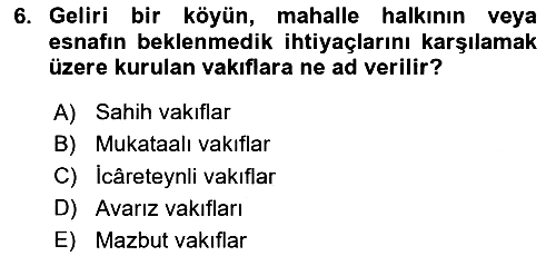 Hukuk Tarihi 2018-2019 Dönem Sonu Sınavı - 6. soru