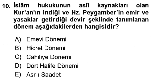 Hukuk Tarihi 2023-2024 Dönem Sonu Sınavı - 10. soru