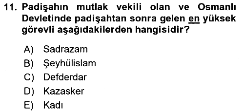Hukuk Tarihi 2023-2024 Dönem Sonu Sınavı - 11. soru