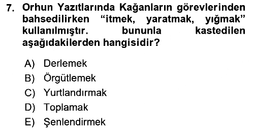 Hukuk Tarihi 2024-2025 Dönem Sonu Sınavı - 7. soru