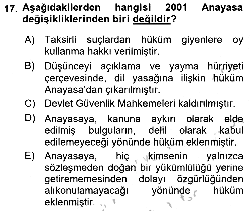 Hukuk Tarihi 2018-2019 Yaz Okulu Sınavı - 17. soru