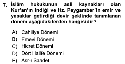 Hukuk Tarihi 2022-2023 Yaz Okulu Sınavı - 7. soru