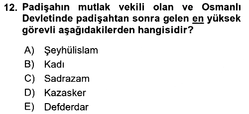 Hukuk Tarihi 2022-2023 Yaz Okulu Sınavı - 12. soru