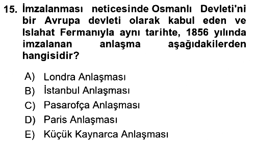 Hukuk Tarihi 2022-2023 Yaz Okulu Sınavı - 15. soru