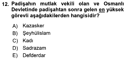 Hukuk Tarihi 2023-2024 Yaz Okulu Sınavı - 12. soru