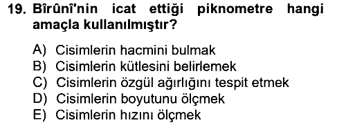 İslam Tarihi ve Medeniyeti 2 2012-2013 Ara Sınav - 19. soru