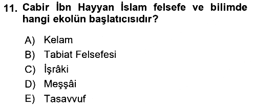 İslam Tarihi ve Medeniyeti 2 2022-2023 Yaz Okulu Sınavı - 11. soru