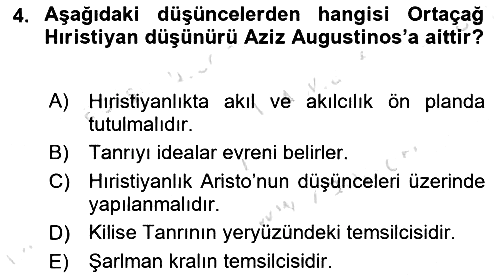 Kültür Tarihi 2021-2022 Ara Sınav - 4. soru
