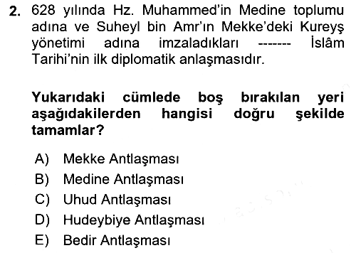 Osmanlı Diplomasisi 2018-2019 Ara Sınav - 2. soru