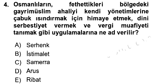 Osmanlı Tarihi (1300-1566) 2021-2022 Ara Sınav - 4. soru