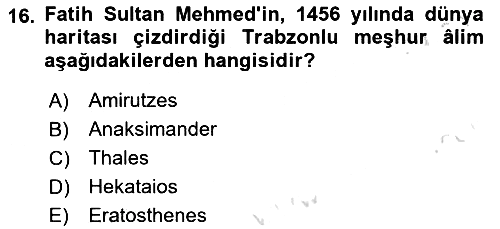 Osmanlı Tarihi (1300-1566) 2023-2024 Ara Sınav - 16. soru