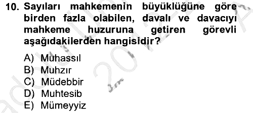 Osmanlı Türkçesi Metinleri 2 2012-2013 Ara Sınav - 10. soru